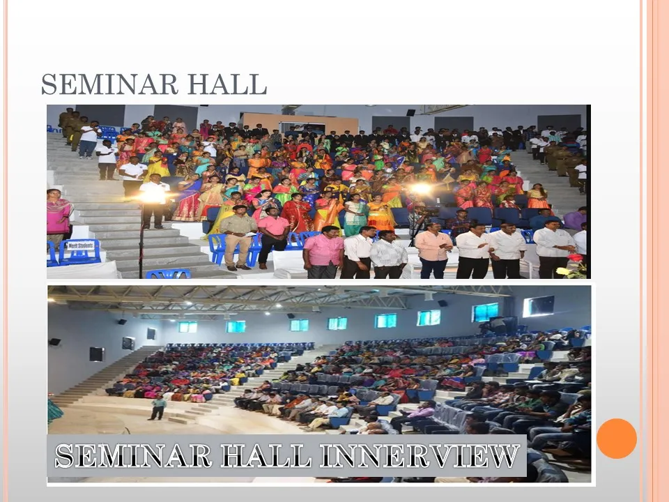 Inside the seminar hall