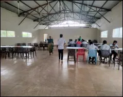 Boys’ hostel dining room