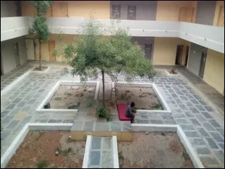 Boys’ hostel courtyard