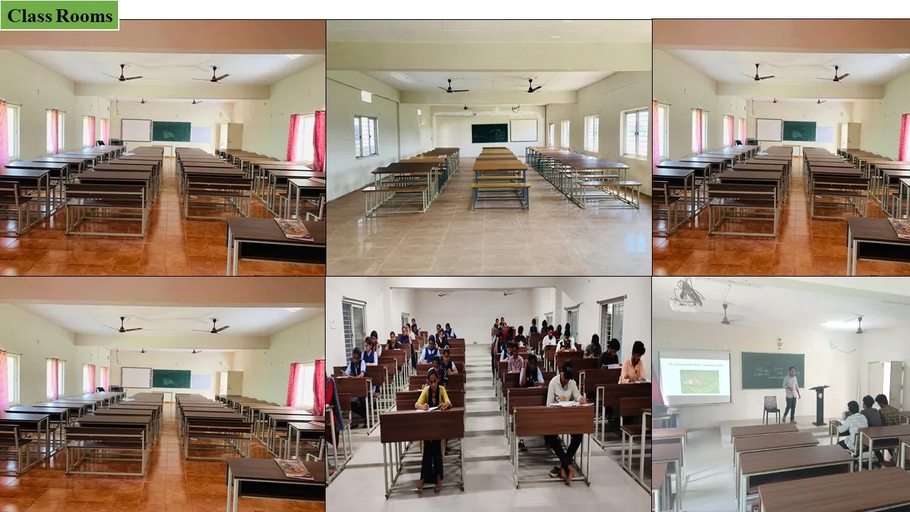 Classrooms with LCD projectors and smart boards