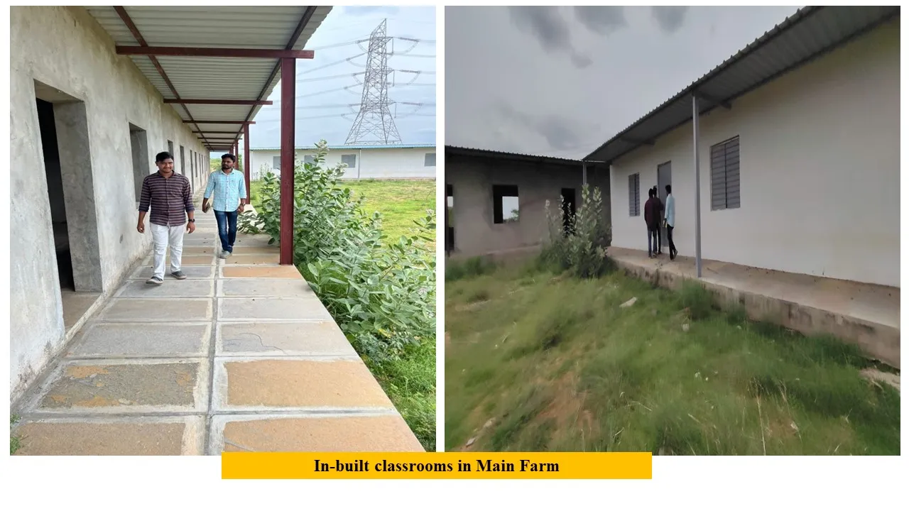 In-built classrooms at the main farm