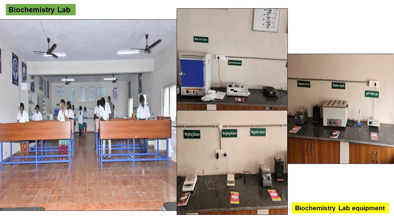 Biochemistry laboratory and equipment