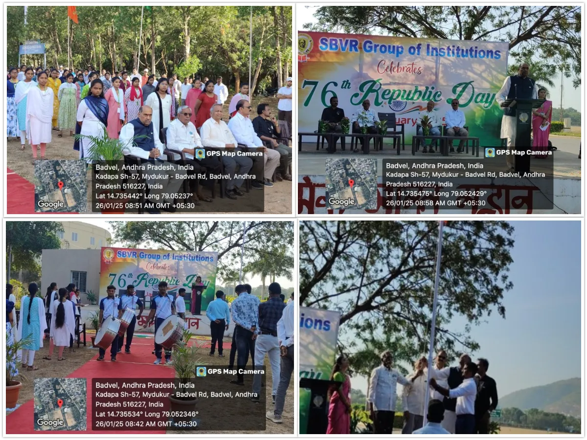 76th Republic Day celebration at SBVR Agricultural College, 2025