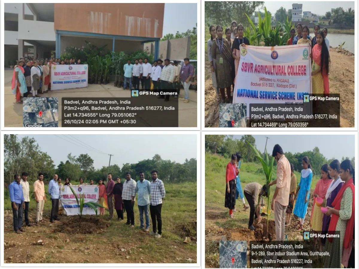 Van Mahotsav — NSS camp plantation programme of coconut and mango saplings