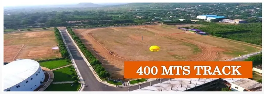 The 400-metre track and playing fields