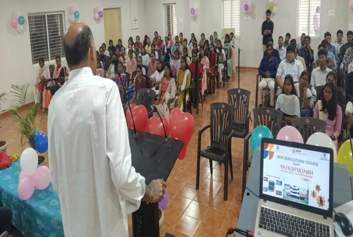 A programme under way in the seminar hall