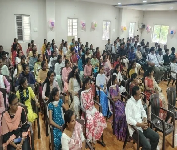 Students at a college function