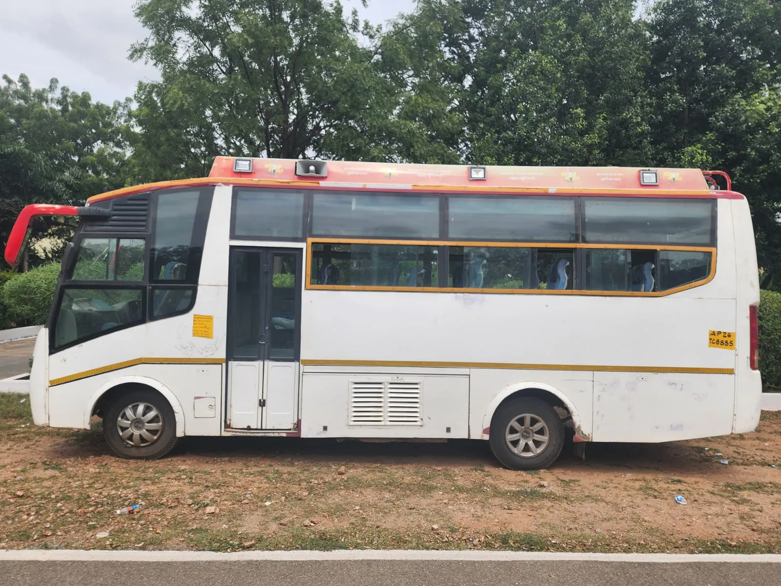 The 25-seat mini bus